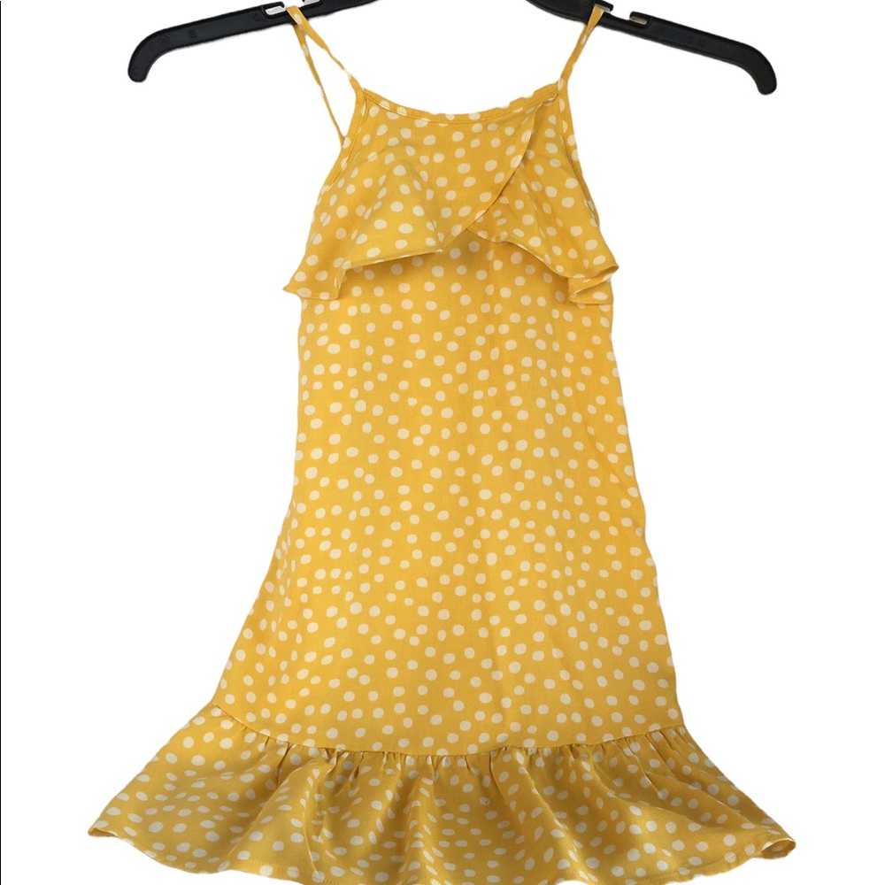 Oakie Dokie Yellow Sun Dress 3T NWT Cute Ruffle on bodice. Ruffle on bottom.